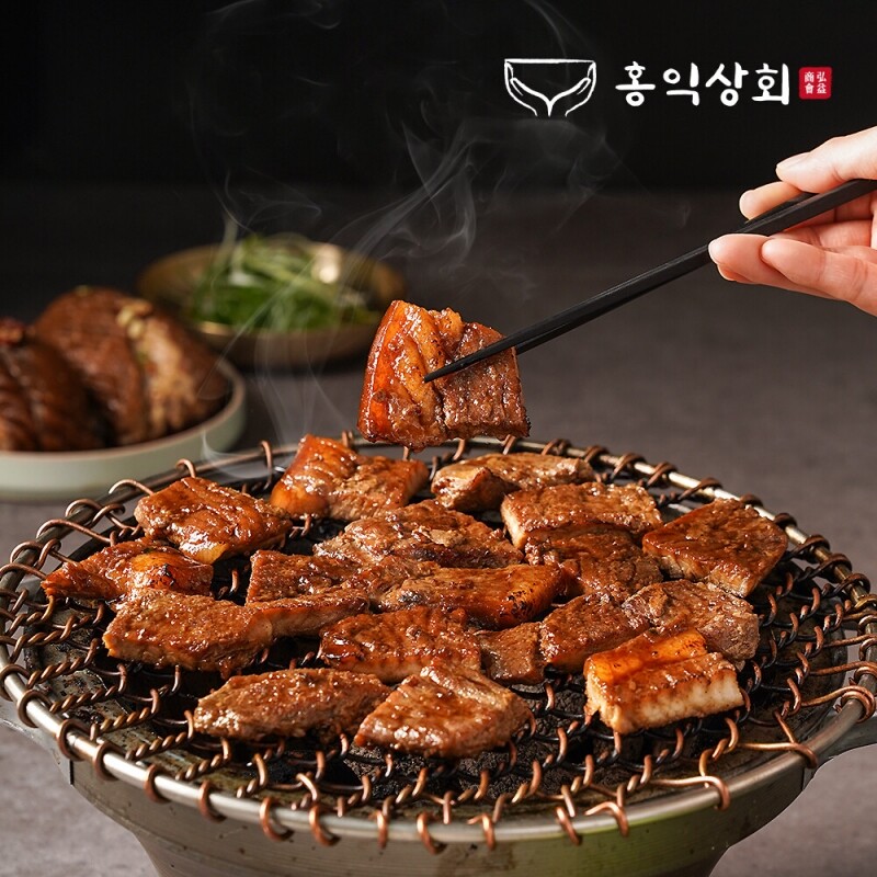 홍익상회,[Hongik Market] 홍익 흑돼지 양념구이 1kg 국내산 제주 흑돼지